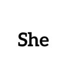 人称代名詞（個別スタンプ：13）