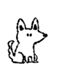 たまに口が悪いモノクロ犬（個別スタンプ：33）