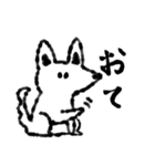 たまに口が悪いモノクロ犬（個別スタンプ：34）