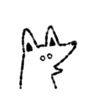 たまに口が悪いモノクロ犬（個別スタンプ：38）
