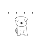 脱力系白犬（個別スタンプ：3）