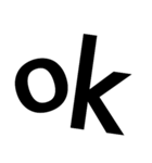 ばらばらな文字列の文字（個別スタンプ：3）
