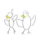 白い鳥舞う（個別スタンプ：8）