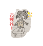 自分で書いたひゅーぜ（個別スタンプ：11）