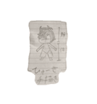 自分で書いたひゅーぜ（個別スタンプ：16）