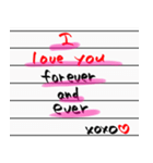 Love words 3 for 国際恋愛カップル（個別スタンプ：7）