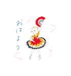 バレエを踊る女の子（個別スタンプ：3）