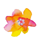 シンプルアートスタンプ FLOWER（個別スタンプ：20）