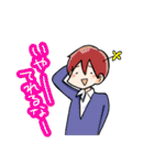 男子の会話8（個別スタンプ：16）