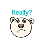 しろくまのマイキー◎英語・表情編（個別スタンプ：19）