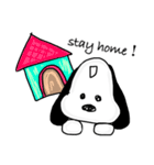 マーブル犬（個別スタンプ：1）