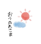 子供の手書きスタンプ 水彩画（個別スタンプ：2）