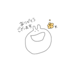 敬語のしろくてゆるいうさぎ(繊細)（個別スタンプ：4）