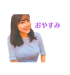 イラスト画美女(お誘いver.)（個別スタンプ：2）