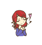 【創作】サイネリア（個別スタンプ：4）