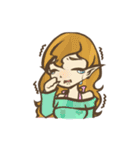 【創作】サイネリア（個別スタンプ：21）