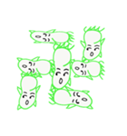 キュウリハンーデカ文字ー（個別スタンプ：1）