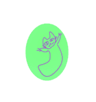 不可思議な猫（個別スタンプ：11）