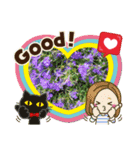 お花で遊ぼう12（個別スタンプ：10）