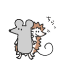 ネズミとハリネズミのスタンプ＊敬語＋α（個別スタンプ：23）