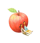リンゴとふたり（個別スタンプ：2）