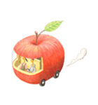 リンゴとふたり（個別スタンプ：37）
