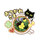 花とニャンコ（個別スタンプ：27）