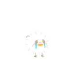 ぼんてん鳥とわたげちゃん（個別スタンプ：8）