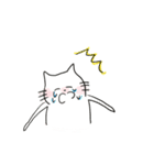 走り書きネコ1（個別スタンプ：9）