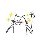 走り書きネコ1（個別スタンプ：13）