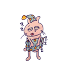 眠そうなうさぎ（個別スタンプ：4）