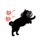 パグバラエティセット(黒ver)（個別スタンプ：30）