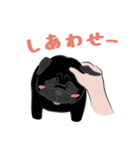 パグバラエティセット(黒ver)（個別スタンプ：34）