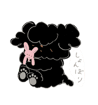くろちゃんとうさぎさん（個別スタンプ：8）