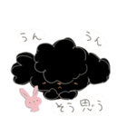 くろちゃんとうさぎさん（個別スタンプ：20）