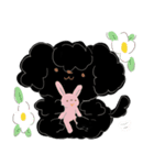 くろちゃんとうさぎさん（個別スタンプ：29）