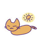 不可思議な猫 カラー版（個別スタンプ：17）