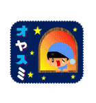 ガタガタ背景のくまりちゃん（個別スタンプ：20）