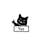 可愛いくろねこちゃんだよ（個別スタンプ：4）