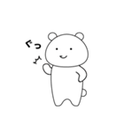しろいくま vol1（個別スタンプ：3）