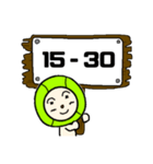 テニ玉くん スコア（個別スタンプ：11）