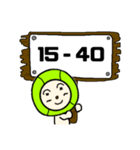 テニ玉くん スコア（個別スタンプ：12）