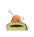 うちの子モデルのコザクラインコさん（個別スタンプ：4）