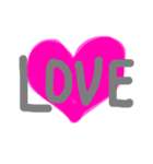 LOVE系シンプル（個別スタンプ：5）