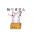 桜色のねことみかん（個別スタンプ：11）