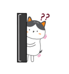 太った猫の家族（個別スタンプ：1）
