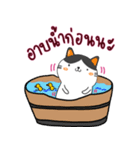 太った猫の家族（個別スタンプ：2）