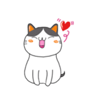 太った猫の家族（個別スタンプ：10）
