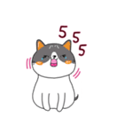 太った猫の家族（個別スタンプ：14）