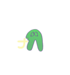 な行の指文字くん（個別スタンプ：1）